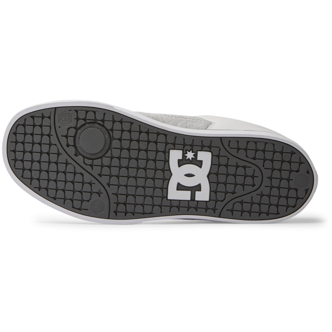 Chaussures de skate DC Pure pour homme - Gris/Blanc/Gris