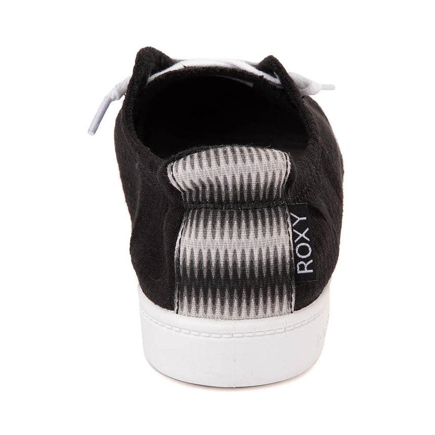 Roxy Roxy Women's Bayshore Plus Slip On Sneaker - Black Black 6 Womens Slip on Shoes 5 to 11