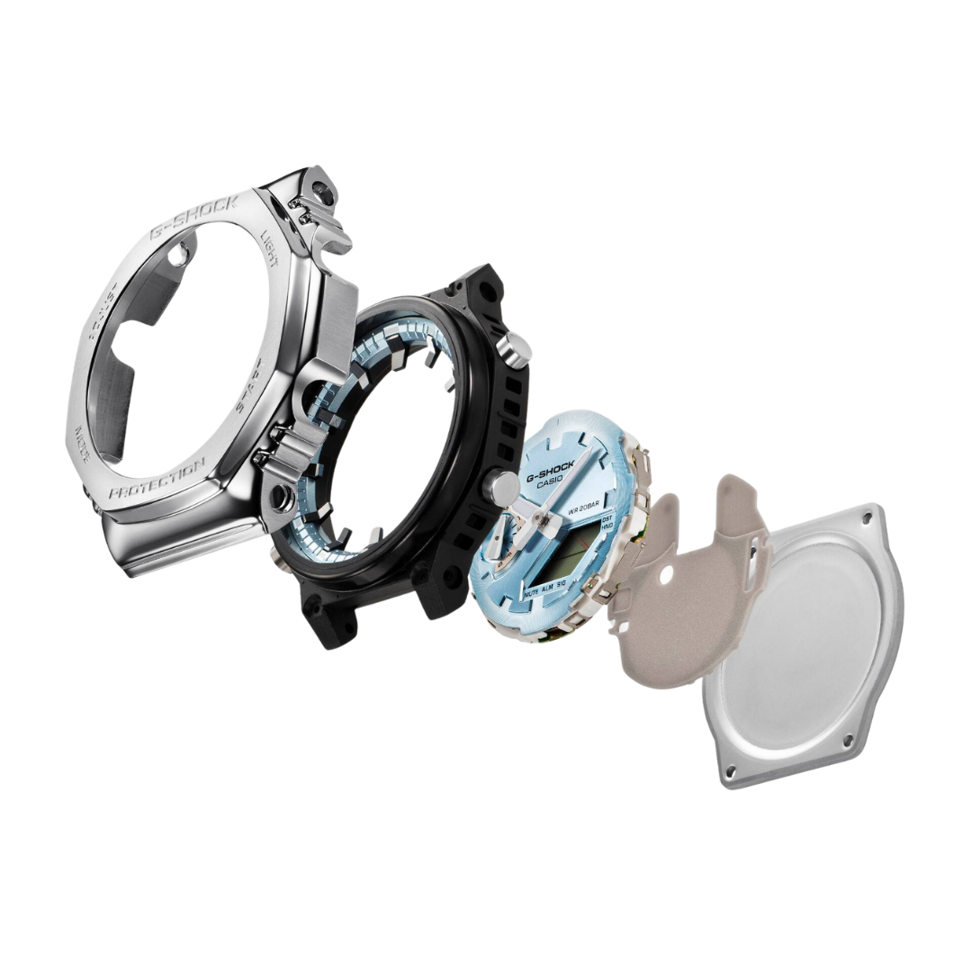 G Shock G-Shock GM-2110D-3A1 Watch Mens Analog Metal Band