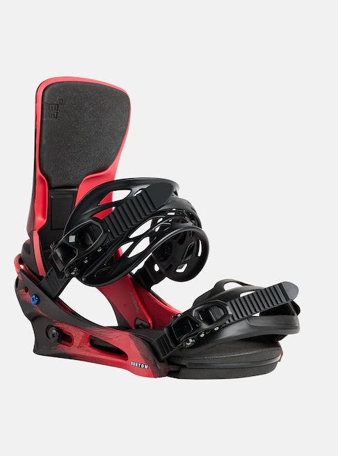 Burton Men's Caretl X Snowboard Binding -Black/Red
