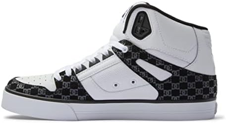 DC DC Men's Pure High-Top WC Shoes - Black/White Monogram Black/White Monogram 9 Mens High Top Shoes 6 to 18