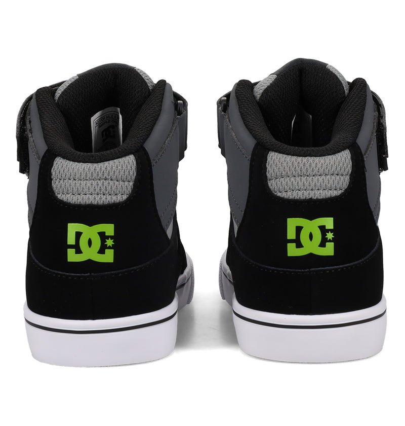 DC DC Youth Pure Hi Top EV Shoes - Gray/Black Gray/Black 11 Youth Boys High Tops 5T to 13T and 1 to 7 US Size