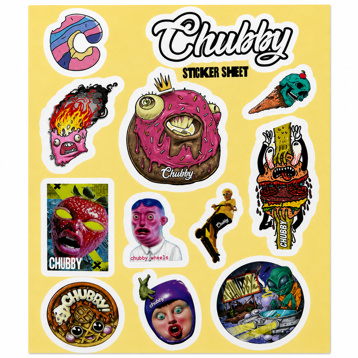 Chubby Chubby sticker sheet