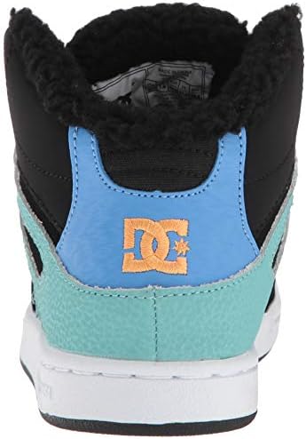 DC DC Girls Pure Winter High Top Shoes BLACK-BLUE 1 Youth Girls High Tops 5T to 13T and 1 to 7 US Size
