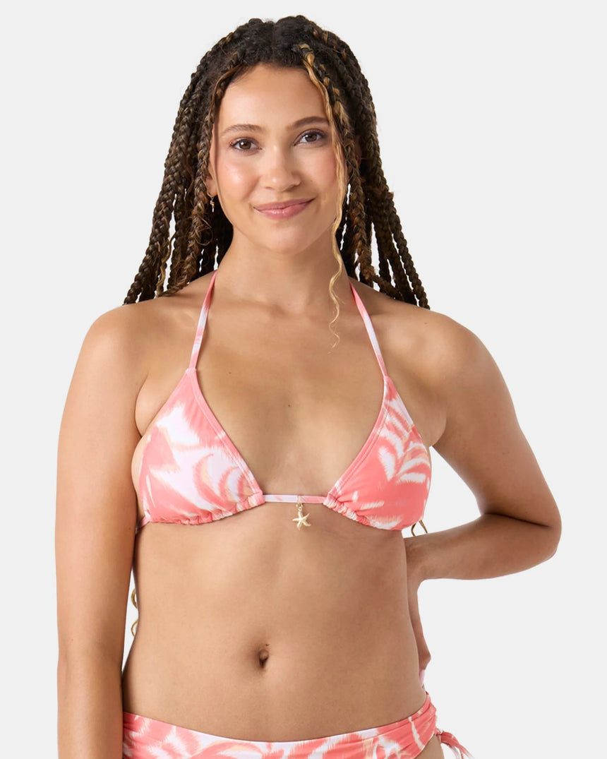 Roxy Roxy Women's Palm Haze Tiki Tri - Coralmul Coralmul S Womens Bikini Tops