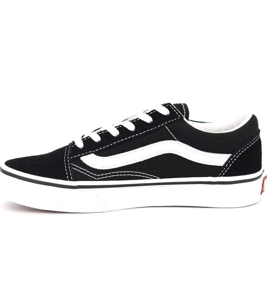Vans Kids Old Skool Skateboard Shoes - Black/True White