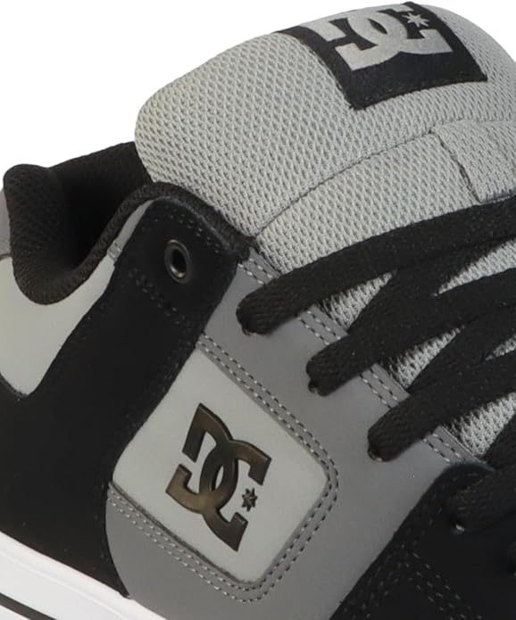 DC DC Men's Pure Skate Shoes - Gray/Black Gray/Black 10 Mens Skate Shoes 6 to 18
