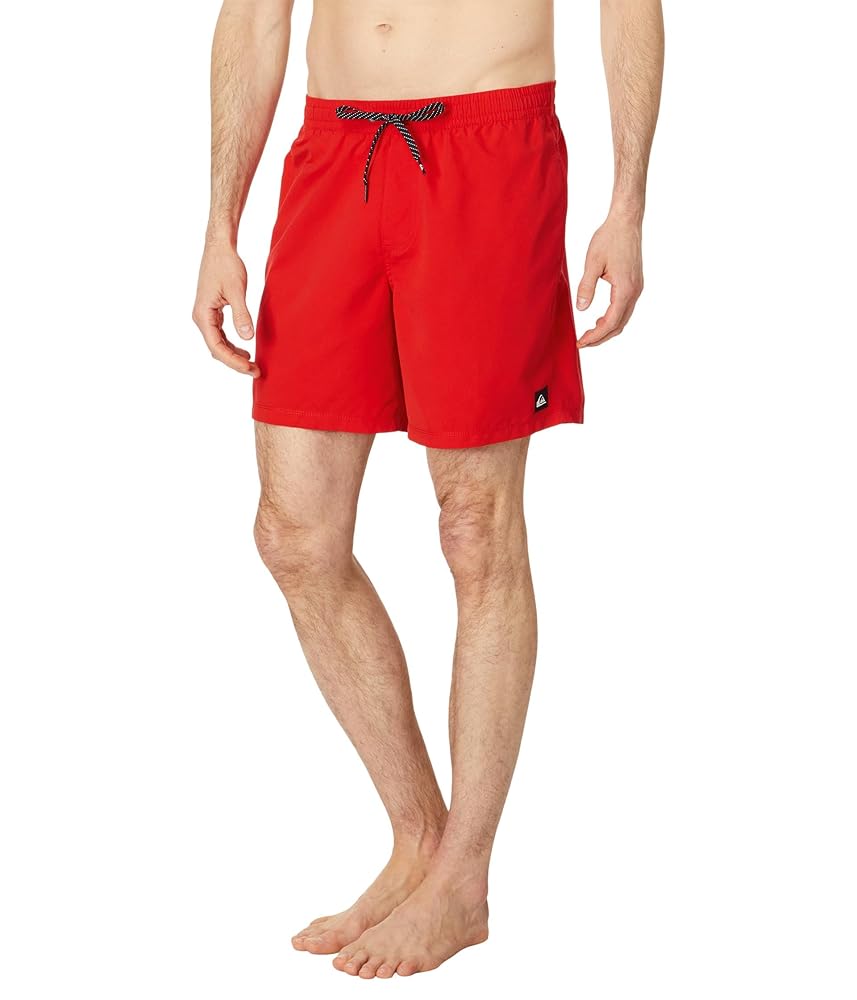 Quiksilver Quiksilver Men's Everyday Solid Volley 17" Marine Blue S Mens Elastic Swim Trunks