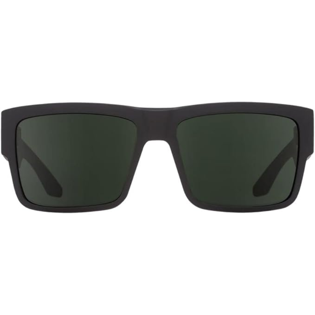 Spy Cyrus Sunglasses - Soft Matte Black - HD Plus Gray Green Polar