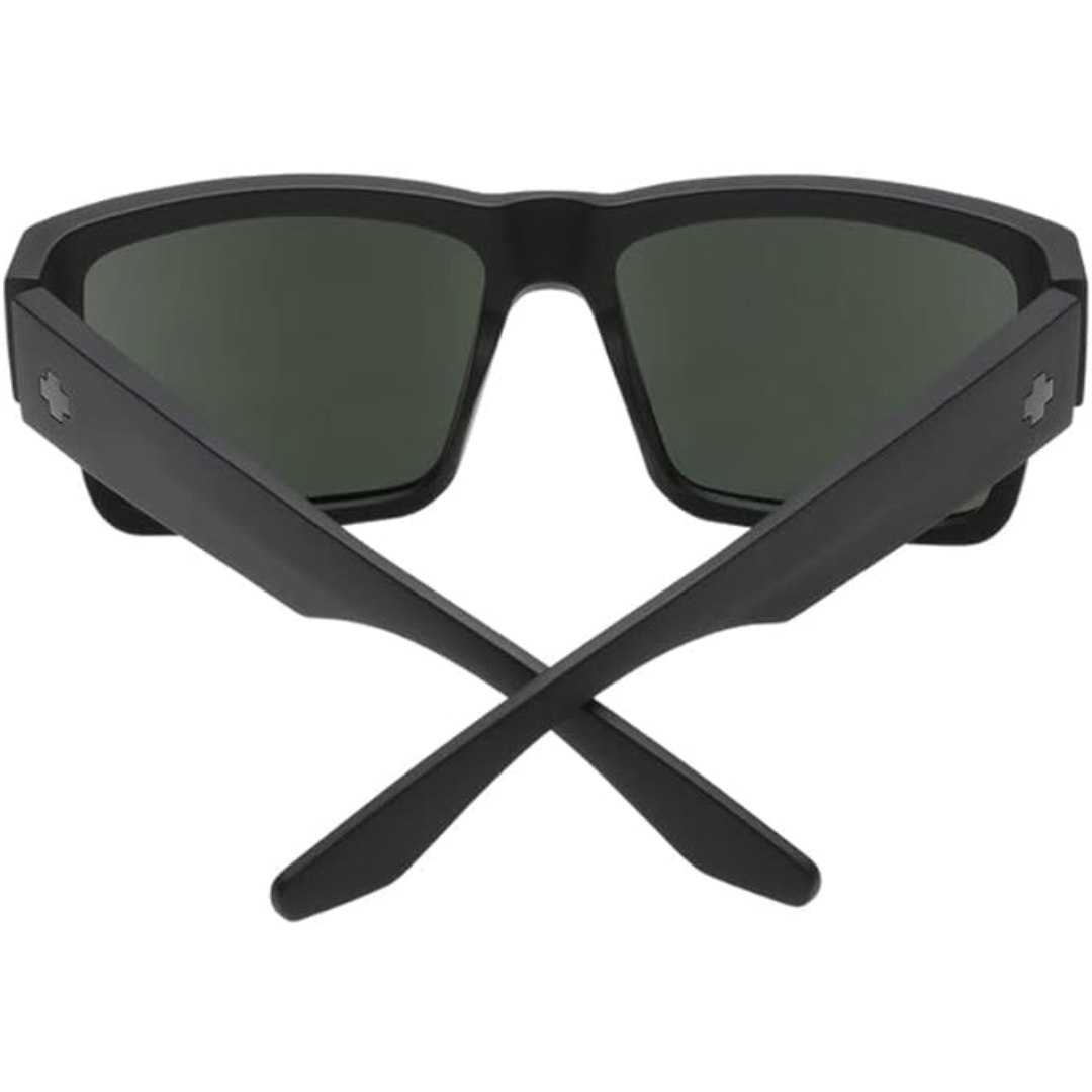 Spy Cyrus Sunglasses - Soft Matte Black - HD Plus Gray Green Polar
