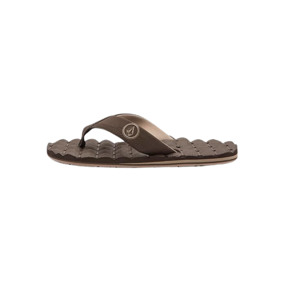 Sandalias reclinables Volcom para hombre - Marrón