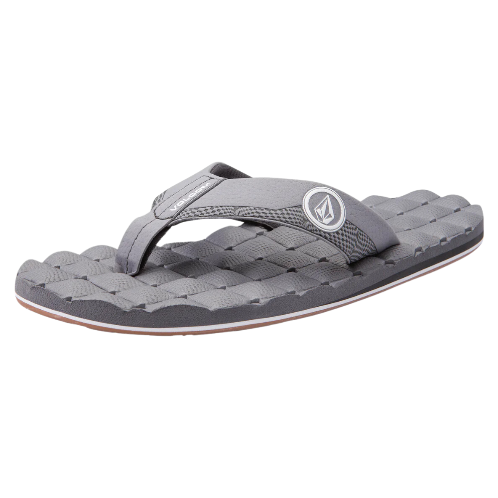 Volcom Men's Recliner Sandals - Light Grey