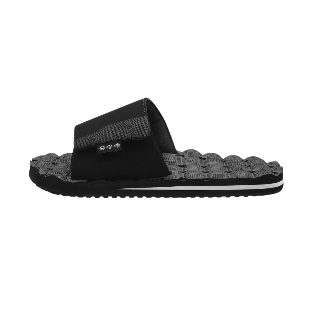 Sandalias reclinables Volcom para hombre - Negro/Blanco