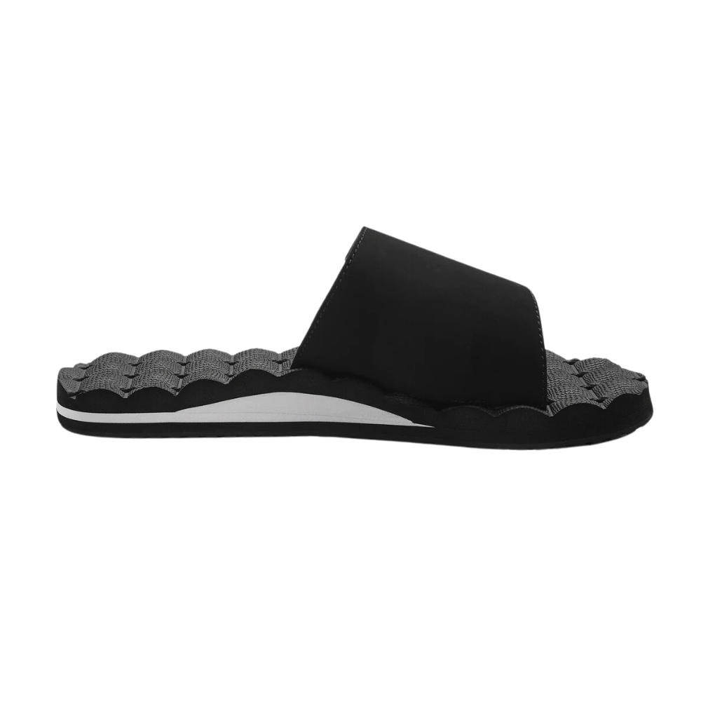 Sandalias reclinables Volcom para hombre - Negro/Blanco