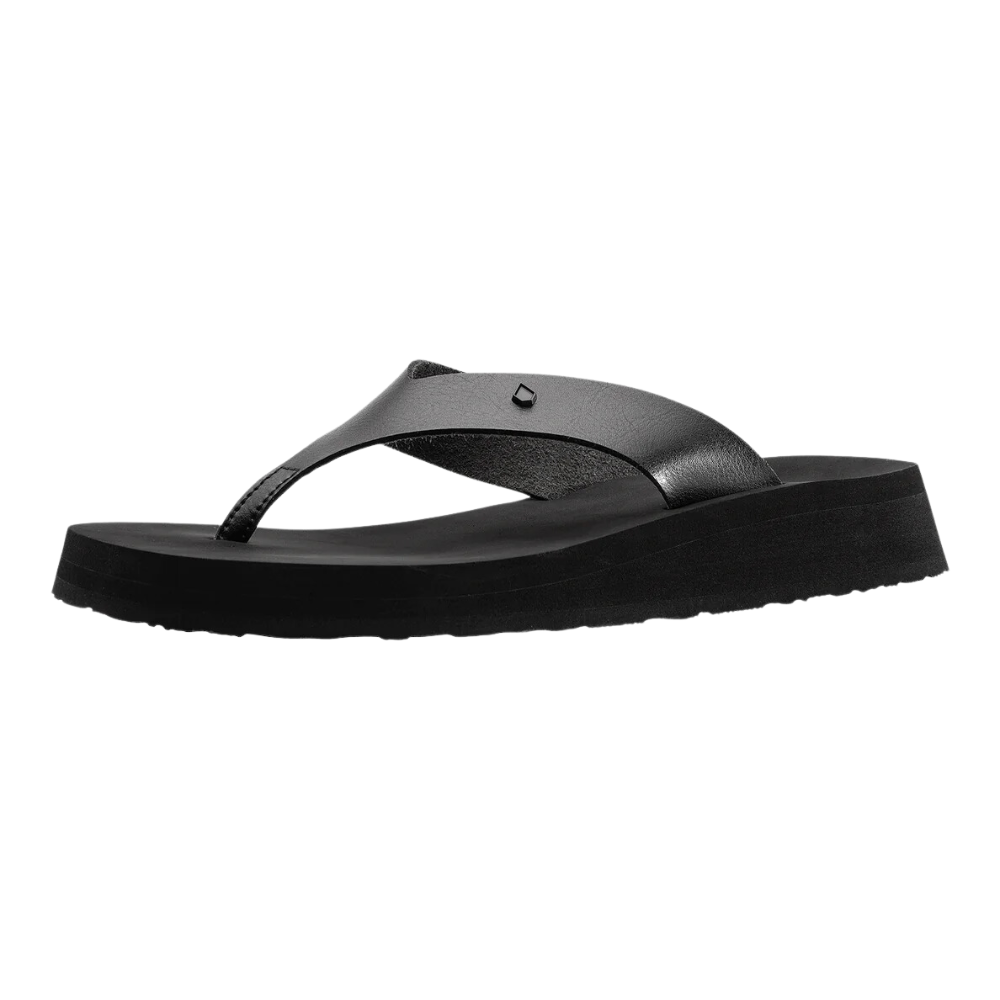 Sandales à plateforme Volcom Not Ur Moms pour femme - Noir