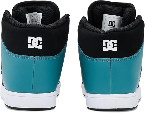 DC DC Youth Manteca 4 Hi Skate Shoes - Black/Teal/White Black/Teal/White 13 Youth Boys Skate Shoes 5T-13T & 1-7 US Size