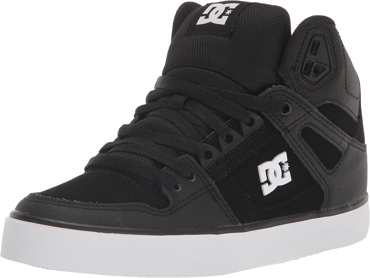 DC Men's Pure High-Top WC Shoes - Grey/White/Grey