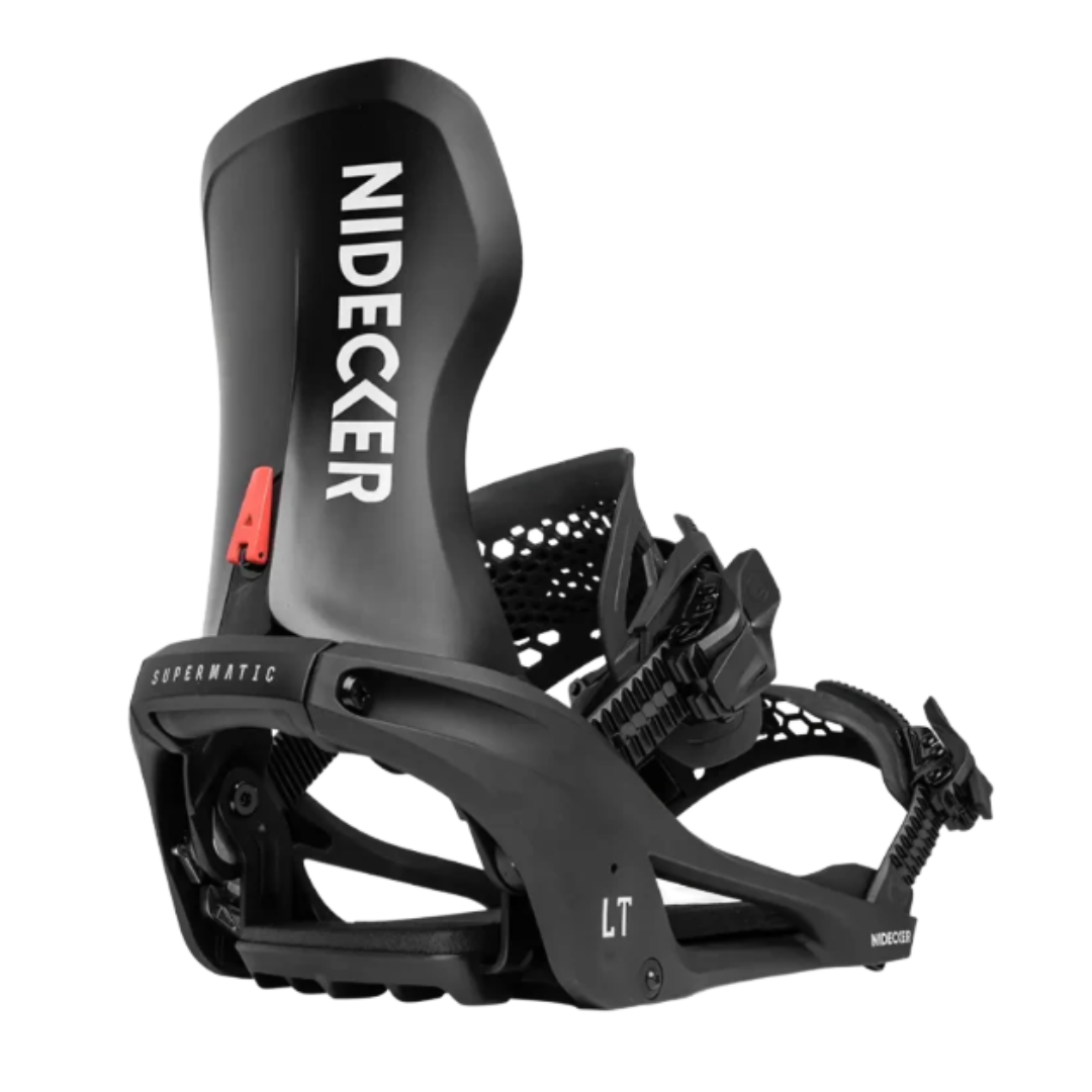 Nidecker Nidecker Men's LT Supermatic - Black Black L Mens Snowboard Bindings