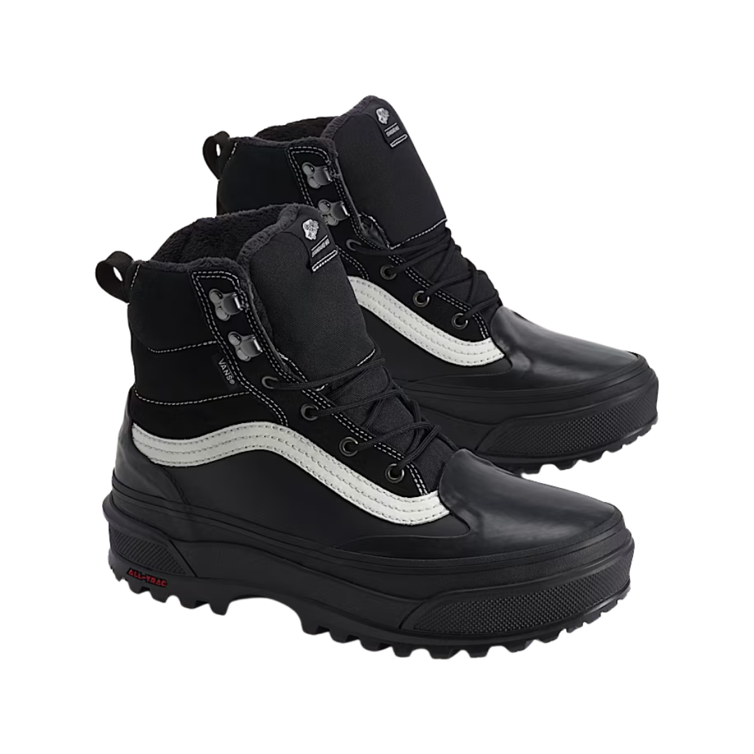 Vans Vans Unisex Standard Mid 2.0 MTE - Black/White Black/White 9/10.5 Unisex Skate Shoes 6 to 18