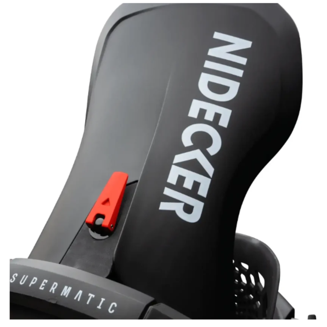 Nidecker Nidecker Men's LT Supermatic - Black Black L Mens Snowboard Bindings