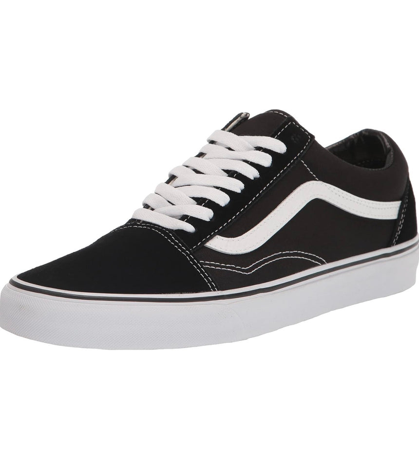 Vans Kids Old Skool Skateboard Shoes - Black/True White