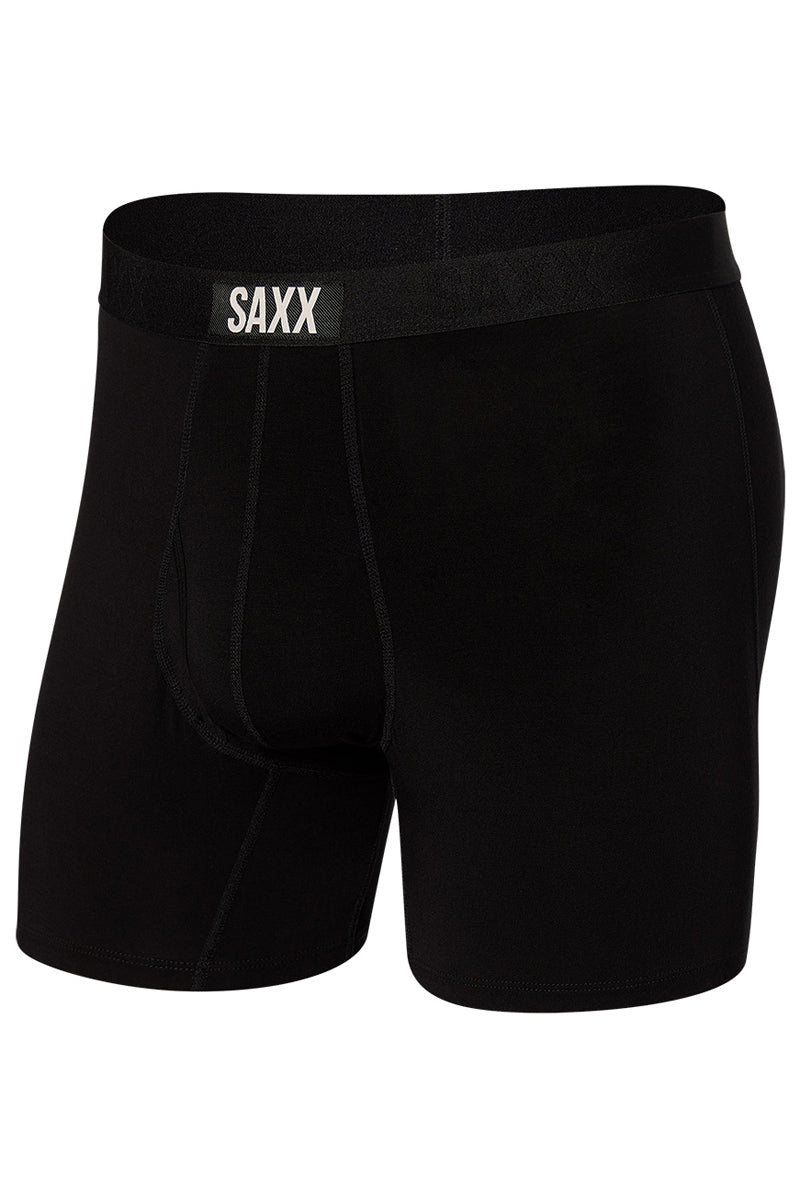 SAXX Men's Ultra Soft Boxer Brief Fly - Let's Get It On/Black — representative product image (best-match second pass)