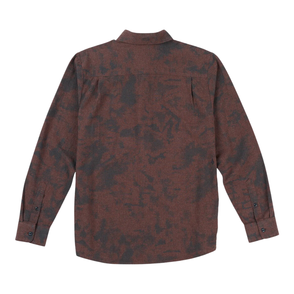 Volcom Men's Tie Dye Flannel Long Sleeve