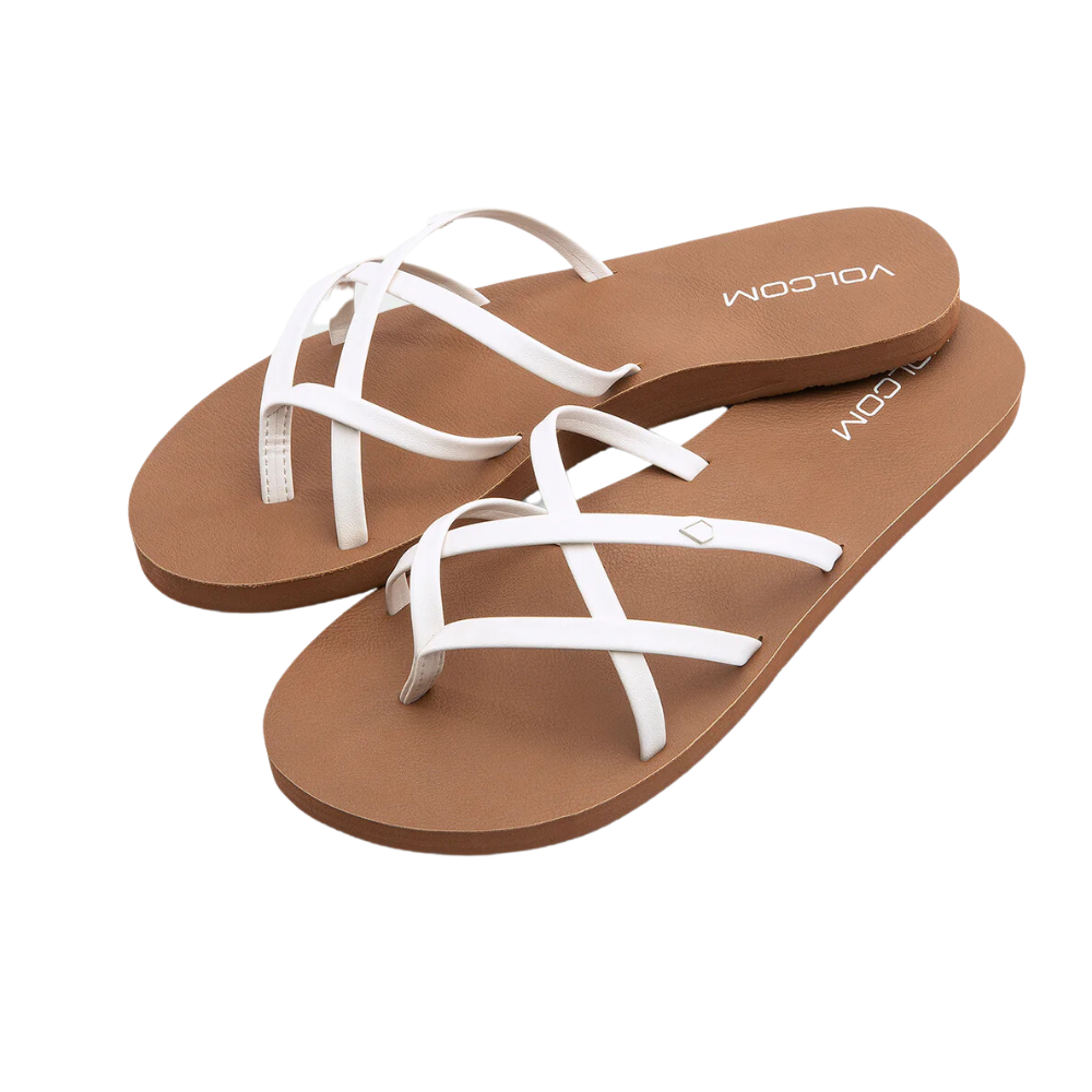 Sandales Volcom New School II pour femme - Blanc