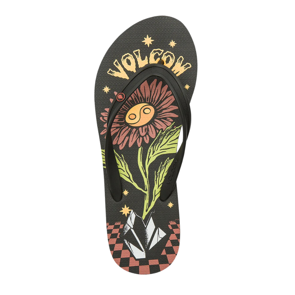 Sandales à bascule Volcom pour femme - Noir vintage