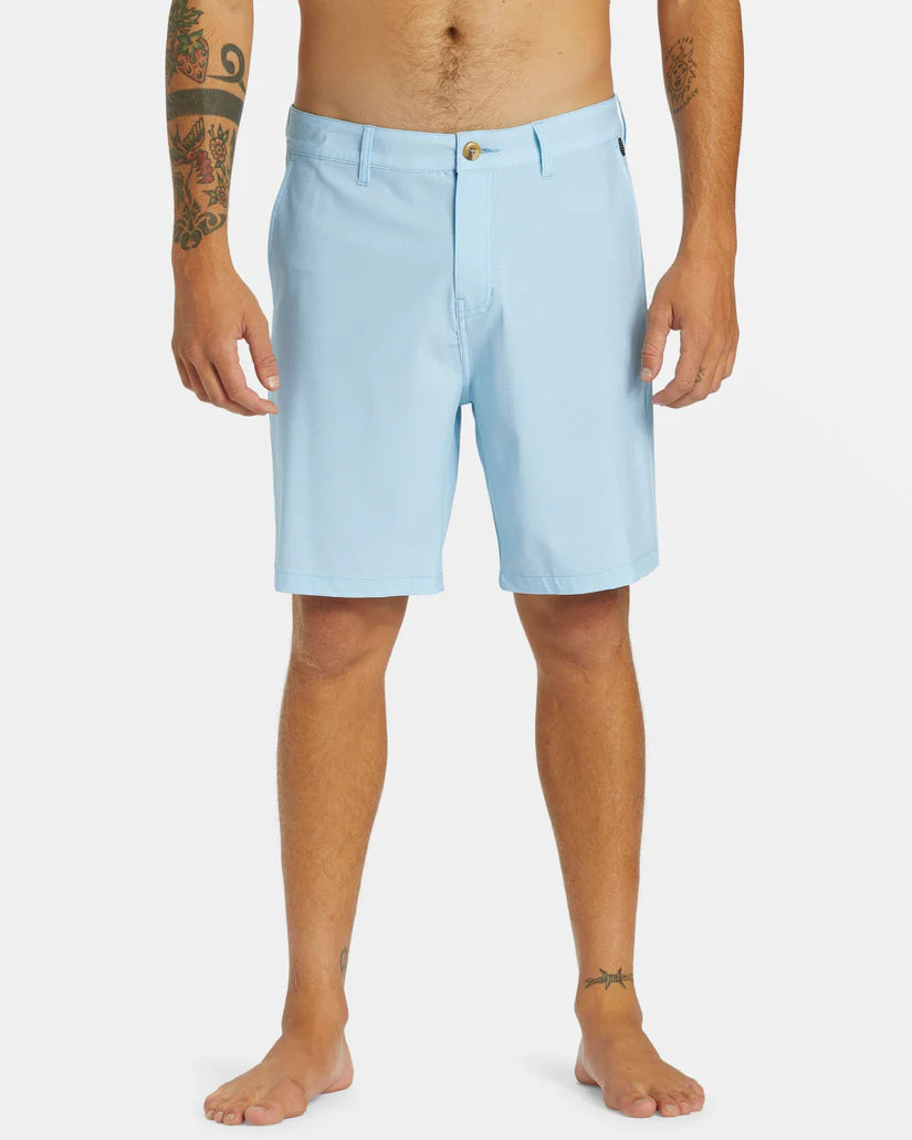 Quiksilver Quiksilver Men's Union Heather Amphibian 20" Boardshorts Blue Bell 30 Mens Board Shorts