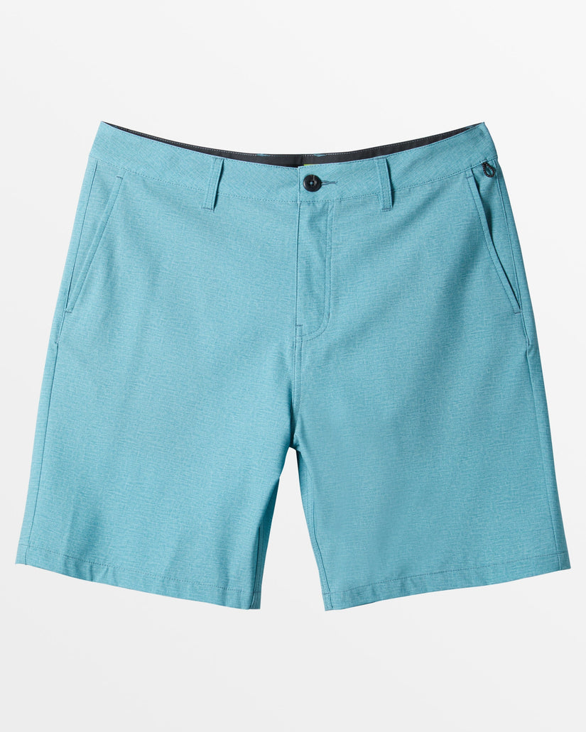 Quiksilver Quiksilver Men's Union Heather Amphibian 20" Boardshorts LARKSPUR 28 Mens Board Shorts