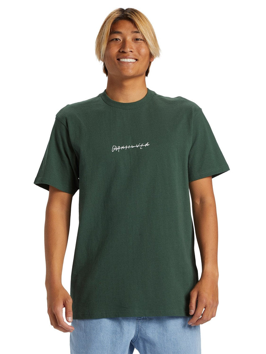 Quiksilver Quiksilver Men's Rushed Logo DNA Shirt Forest S Mens T-Shirts