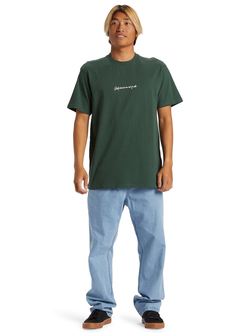 Quiksilver Quiksilver Men's Rushed Logo DNA Shirt Forest S Mens T-Shirts