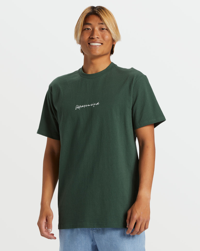 Quiksilver Quiksilver Men's Rushed Logo DNA Shirt Forest S Mens T-Shirts