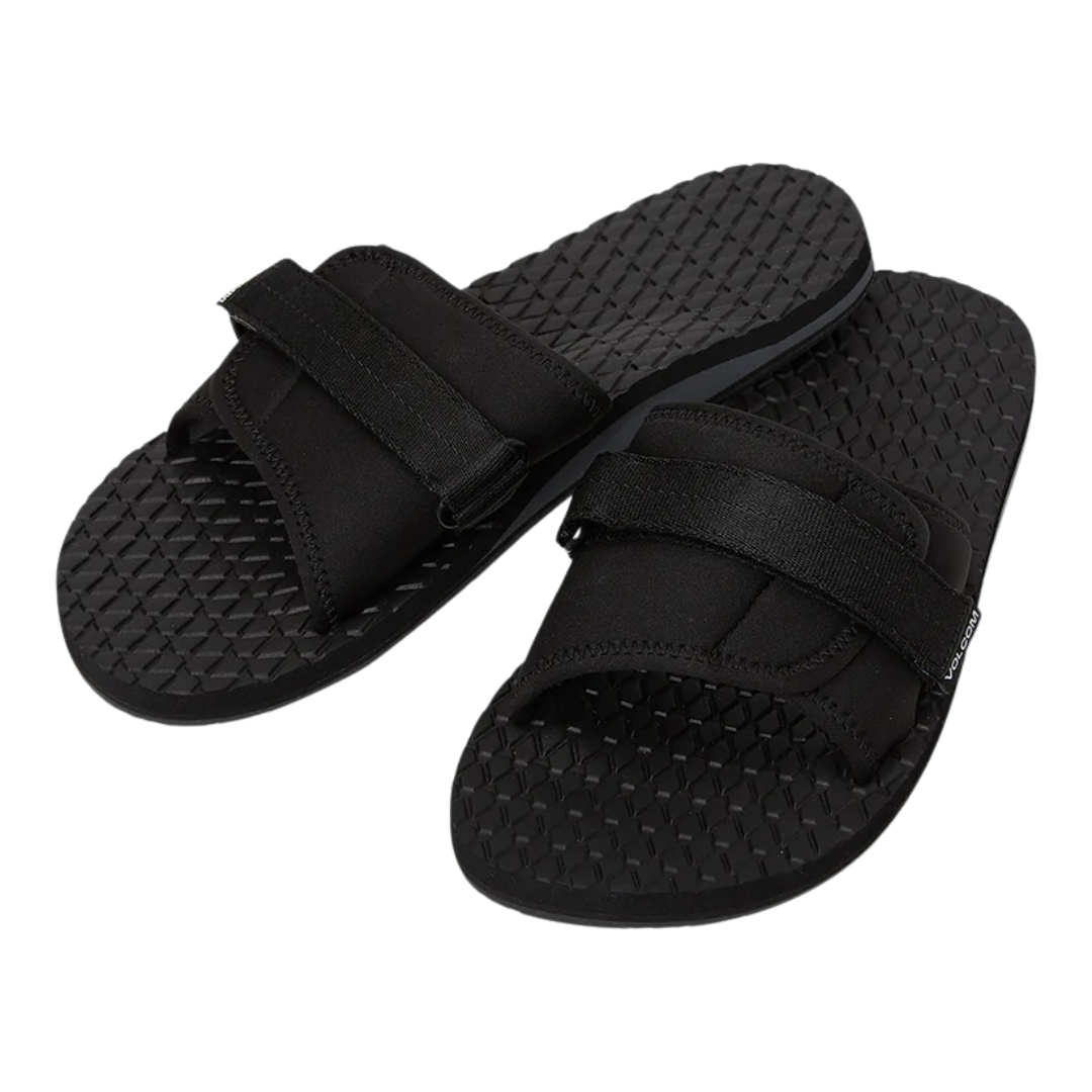 Sandalias reclinables ecológicas Volcom para hombre - Negro y gris