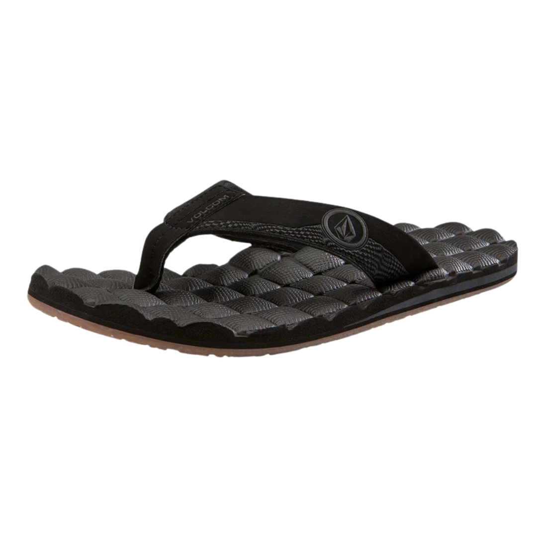 Sandalias reclinables Volcom para hombre - Negro Destructo