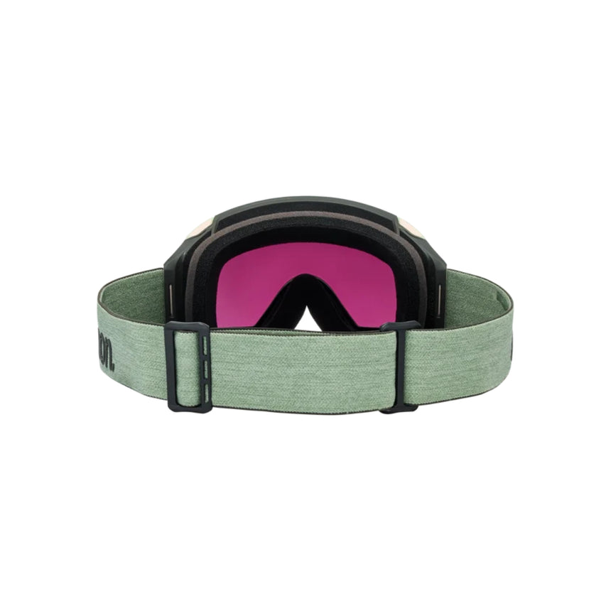 Anon Anon Unisex M4 Goggles (Cylindrical) + Bonus Lens + MFI® Face Mask - Soft Sage/Perceive Sunny Onyx Soft Sage/Perceive Sunny Onyx OS Mens Goggles Complete