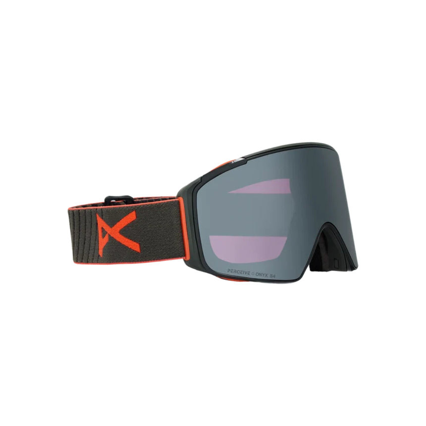 Anon Anon Unisex M4S Goggles (Cylindrical) + Bonus Lens + MFI® Face Mask - Fiesta Red/Perceive Sunny Onyx Fiesta Red/Perceive Sunny Onyx OS Mens Goggles Complete