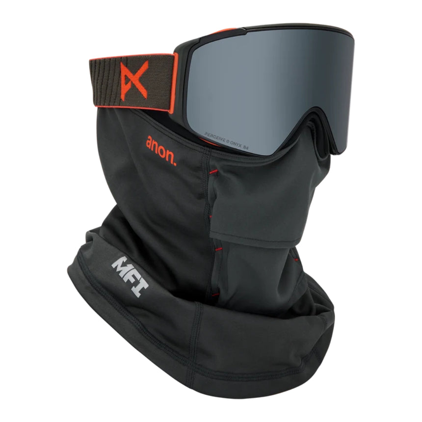 Anon Anon Unisex M4S Goggles (Cylindrical) + Bonus Lens + MFI® Face Mask - Fiesta Red/Perceive Sunny Onyx Fiesta Red/Perceive Sunny Onyx OS Mens Goggles Complete