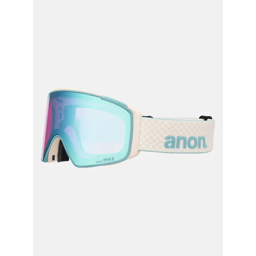 Anon Anon Unisex M4S Goggles (Cylindrical) + Bonus Lens + MFI® Face Mask - Oat/Perceive Variable Blue Oat/Perceive Variable Blue OS Mens Goggles Complete
