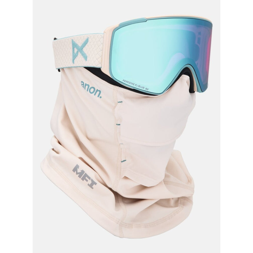 Anon Anon Unisex M4S Goggles (Cylindrical) + Bonus Lens + MFI® Face Mask - Oat/Perceive Variable Blue Oat/Perceive Variable Blue OS Mens Goggles Complete