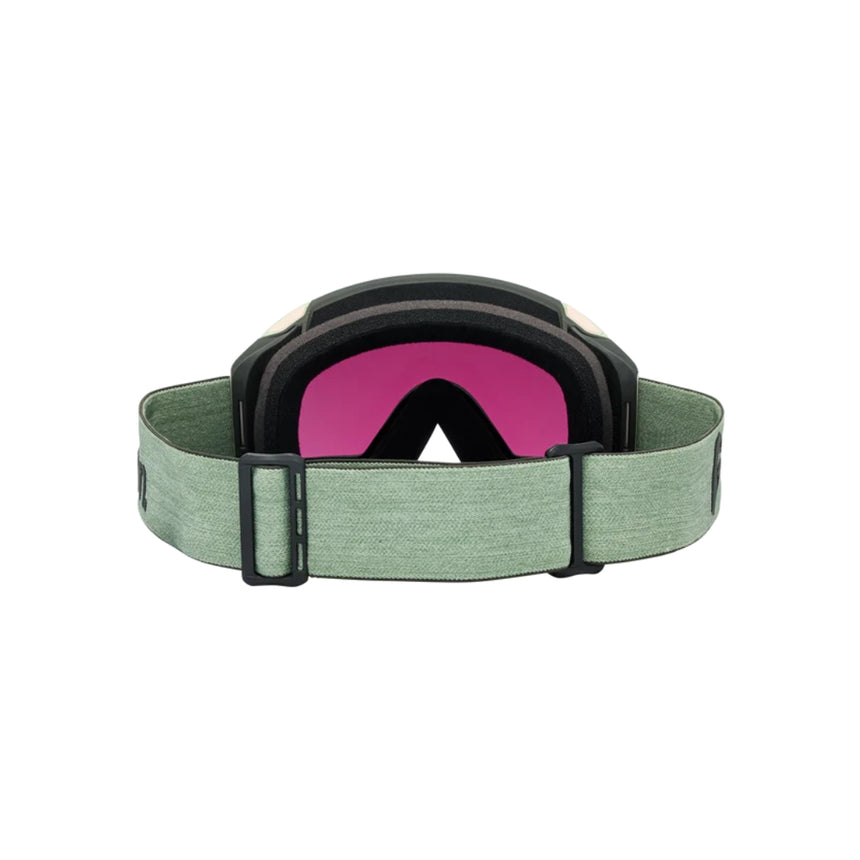 Anon Anon Unisex M4S Goggles (Cylindrical) + Bonus Lens + MFI® Face Mask - Soft Sage/Perceive Sunny Onyx Soft Sage/Perceive Sunny Onyx OS Mens Goggles Complete
