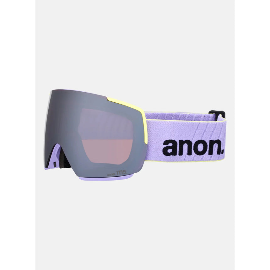 Anon Anon Unisex M5 Goggles + Bonus Lens + MFI® Face Mask - Hyper Lilac/Perceive Sunny Onyx Hyper Lilac/Perceive Sunny Onyx OS Mens Goggles Complete