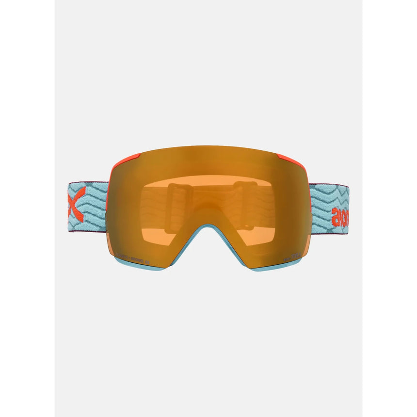 Anon Anon Unisex M5S Goggles + Bonus Lens + MFI® Face Mask - Retro Blue/Perceive Sunny Bronze Retro Blue/Perceive Sunny Bronze OS Mens Goggles Complete