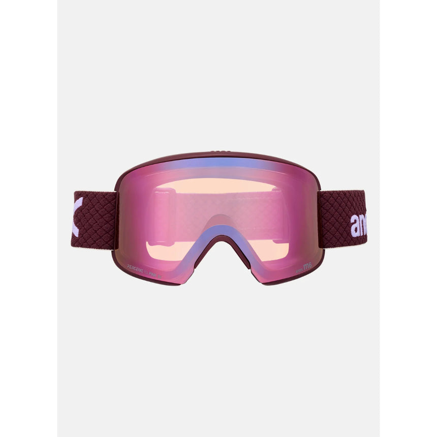 Anon Anon Unisex M6 Goggles - Deep Cherry/Perceive Cloudy Pink Deep Cherry/Perceive Cloudy Pink OS Mens Goggles Complete