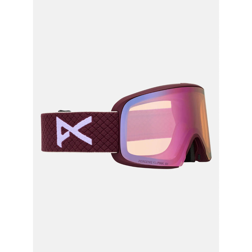 Anon Anon Unisex M6 Goggles - Deep Cherry/Perceive Cloudy Pink Deep Cherry/Perceive Cloudy Pink OS Mens Goggles Complete