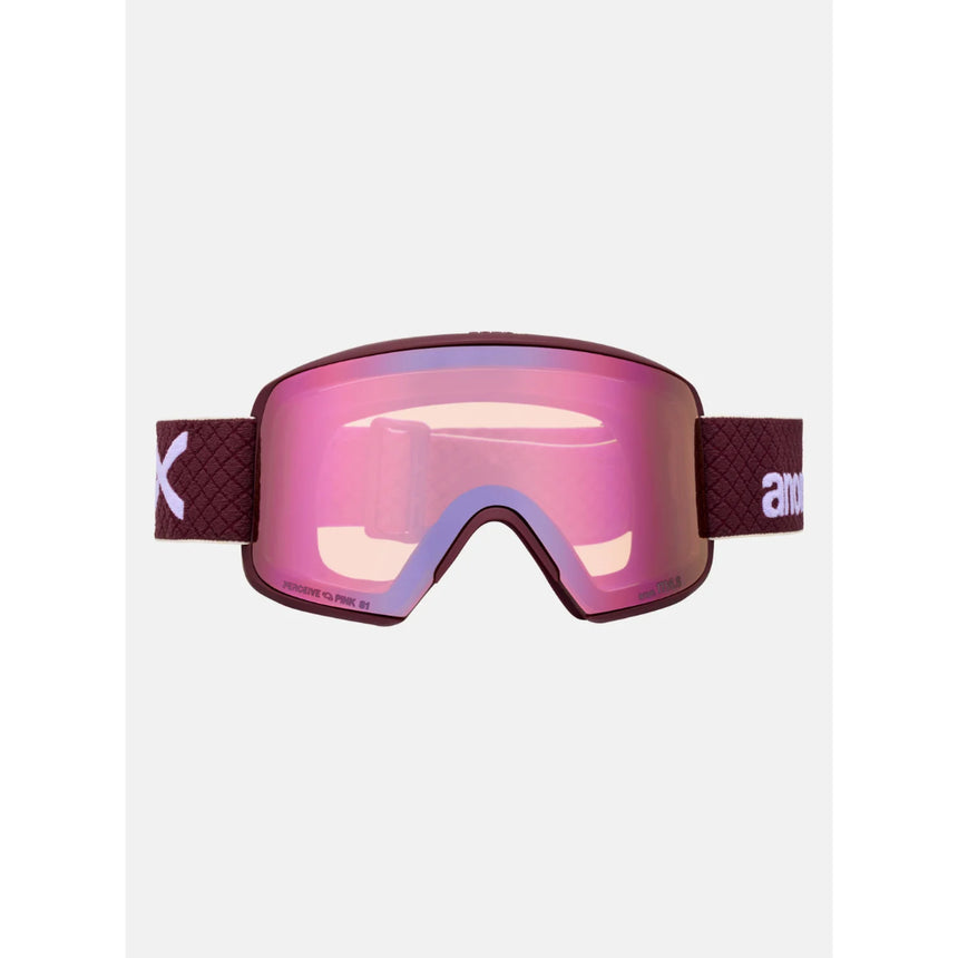 Anon Anon Unisex M6S Goggles - Deep Cherry/Perceive Cloudy Pink Deep Cherry/Perceive Cloudy Pink OS Mens Goggles Complete