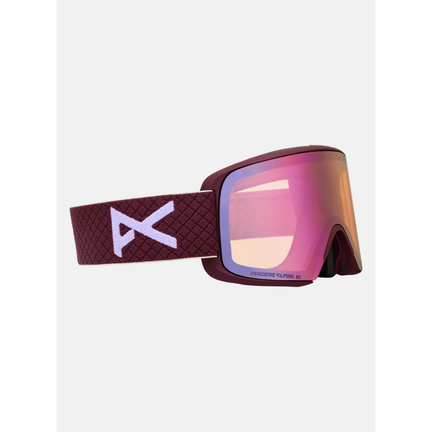 Anon Anon Unisex M6S Goggles - Deep Cherry/Perceive Cloudy Pink Deep Cherry/Perceive Cloudy Pink OS Mens Goggles Complete