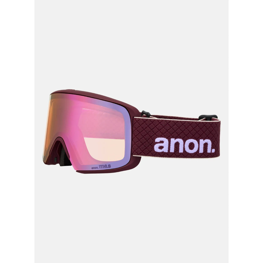Anon Anon Unisex M6S Goggles - Deep Cherry/Perceive Cloudy Pink Deep Cherry/Perceive Cloudy Pink OS Mens Goggles Complete