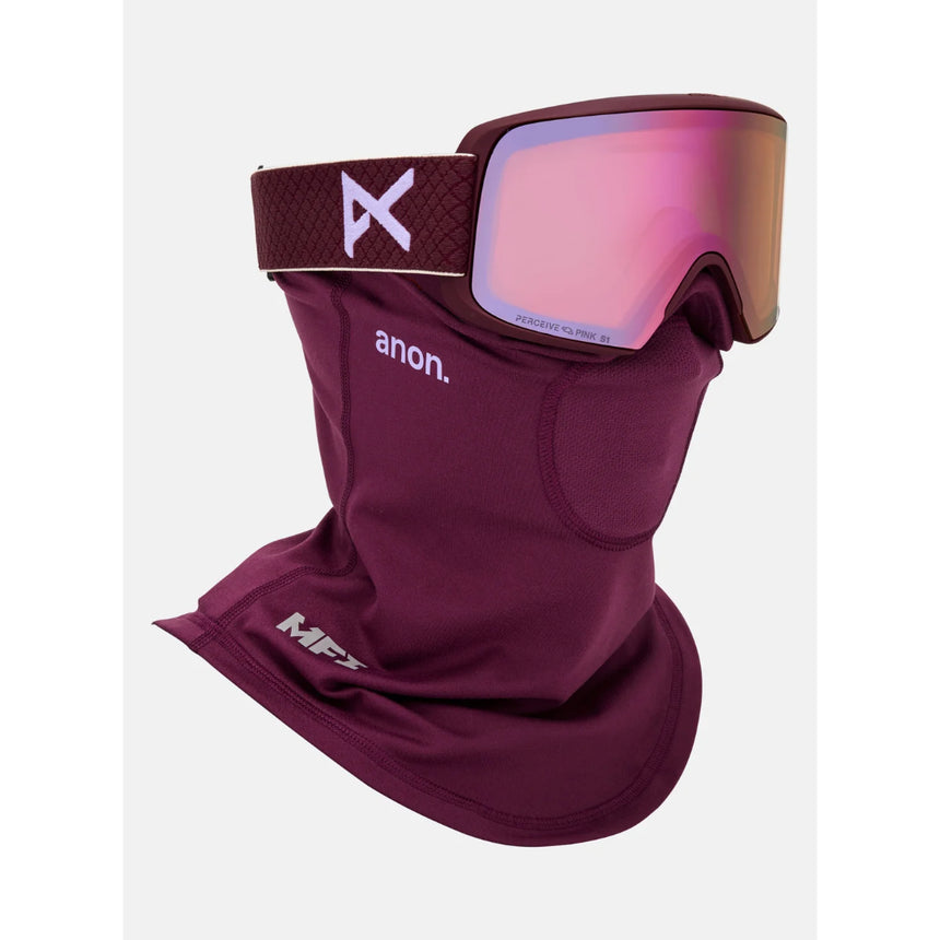 Anon Anon Unisex M6S Goggles - Deep Cherry/Perceive Cloudy Pink Deep Cherry/Perceive Cloudy Pink OS Mens Goggles Complete